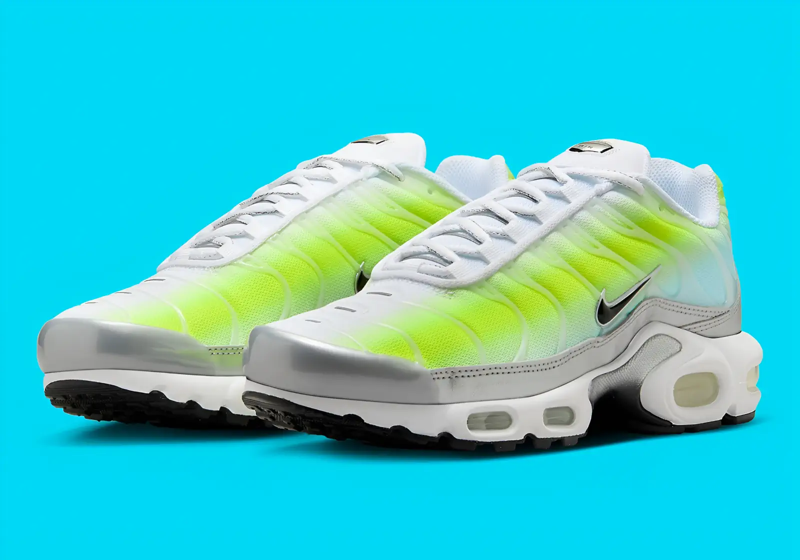 Nike Air Max Plus Neon Green Glacier Blue Drops This Summer Footwear Gazette