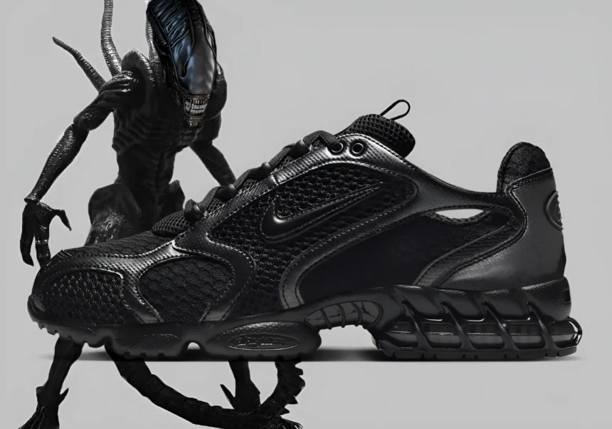 Nike Zoom Spiridon Cage 2 Xenomorph returns in all black Footwear Gazette